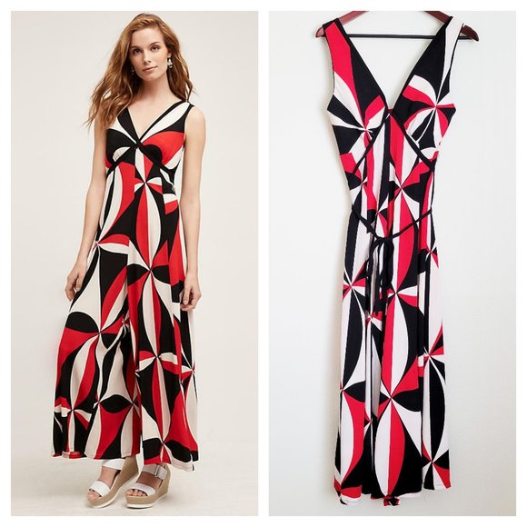 Anthropologie Pants - Anthropologie Red Black White Tallulah Jumpsuit 6
